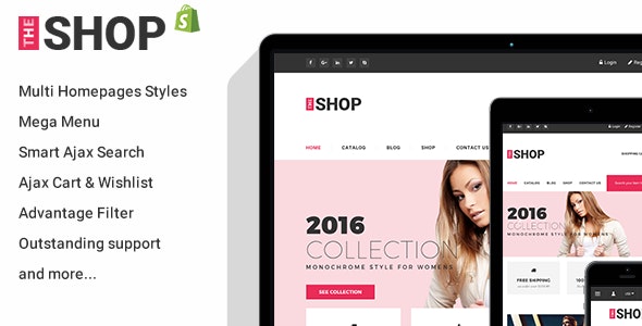 Clothing &amp; Fashion Responsive Shopify Theme - TheShop
