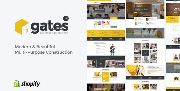 Gates - Multi-Purpose Construction Website Shopify Theme