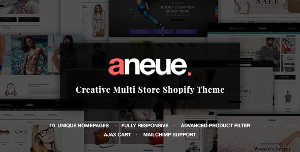 Aneue - Creative Multi-stores Shopify Theme