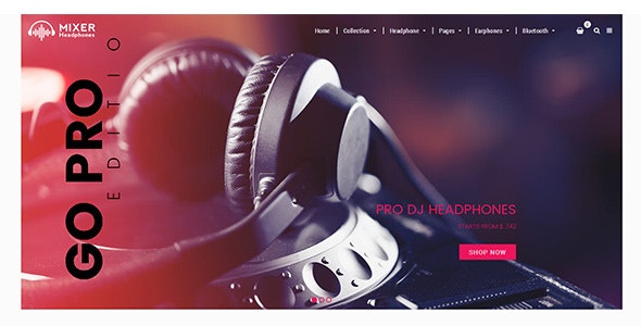 Mixer - Headphone &amp; Audio Shopify Theme