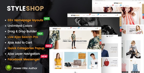 StyleShop - Responsive Multipurpose Sections Drag &amp; Drop Builder Shopify Theme