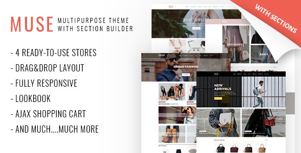 Muse - Multipurpose Shopify Theme with Section Builder &amp; Lookbook