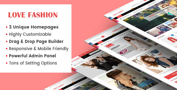 LoveFashion - Responsive Multipurpose Sections Drag &amp; Drop Builder Shopify Theme