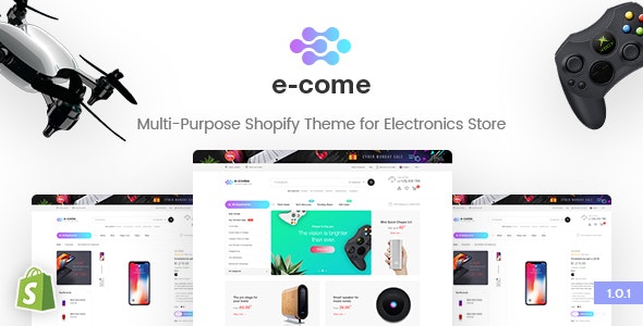 E-come | Multi-Purpose Shopify Theme for Electronics Store