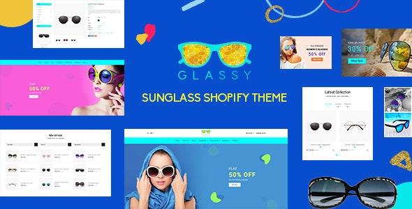 Glassy - Fashion, Sunglass Shopify Store