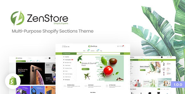 ZenStore | Multi-Purpose Shopify Sections Theme