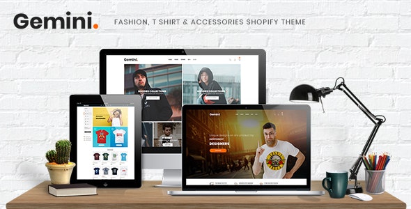 Gemini - Fashion, T Shirt &amp; Accessories Shopify Theme