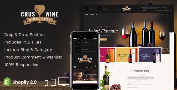 Cruswine - Sectioned Shopify Theme